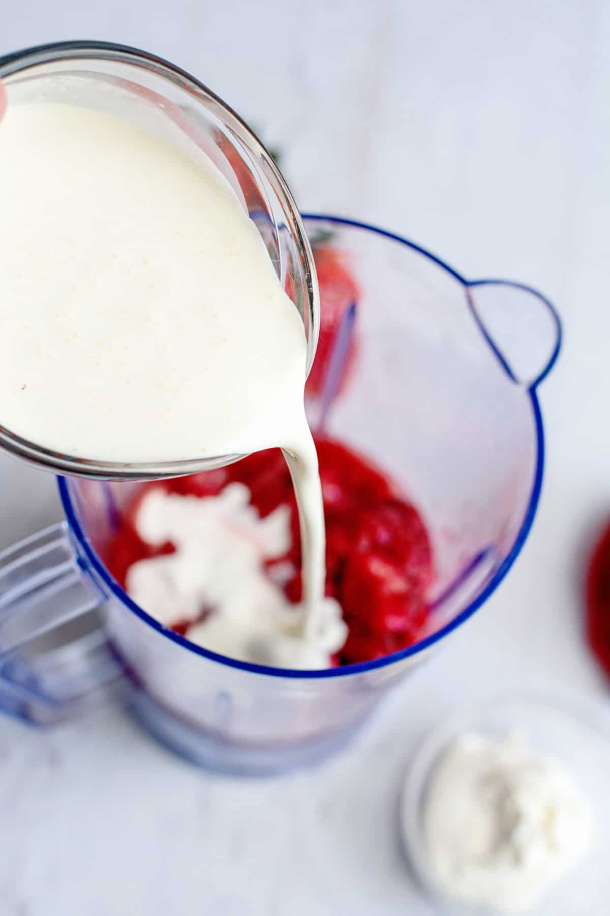 pour in whipping cream