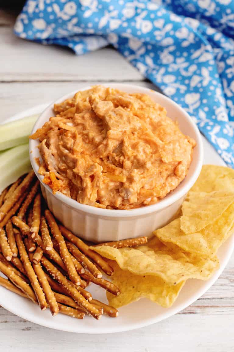 Easy Buffalo Chicken Dip - Southern Plate