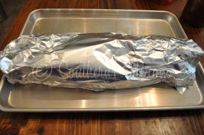 Cover ribs in foil and bake.