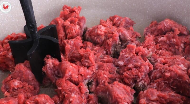 browing up ground beef