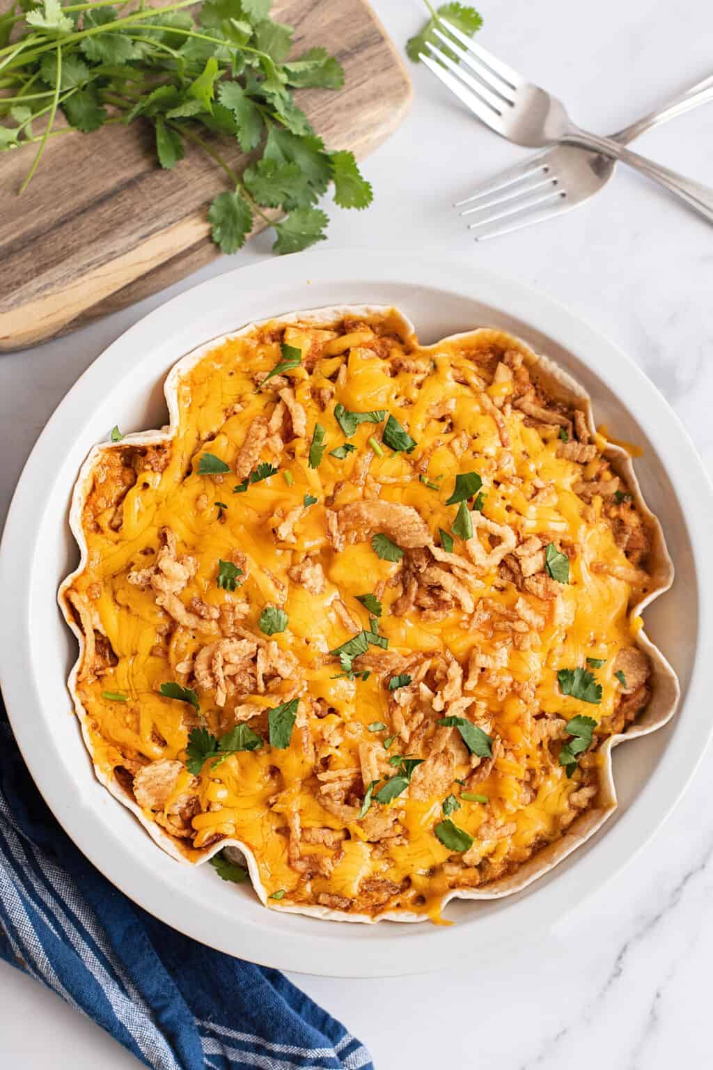 Chicken Tortilla Casserole (Cooked in the Microwave)