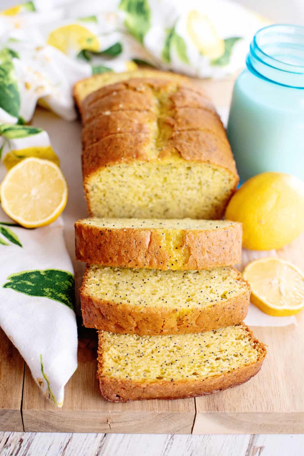 Lemon Poppy Seed Bread With a Cake Mix Southern Plate