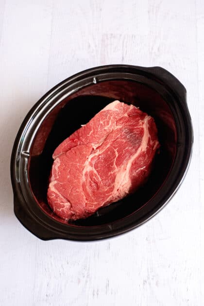 Beef roast in the crockpot