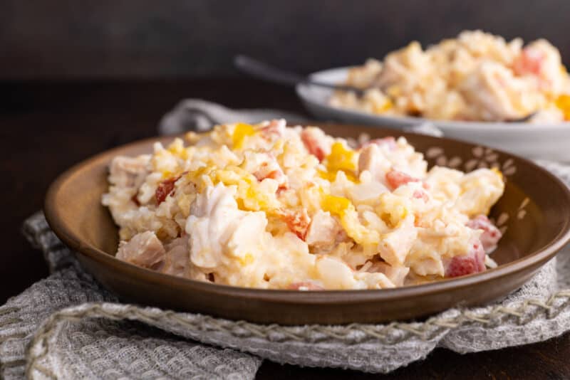 Mexican Chicken Casserole in bowl.