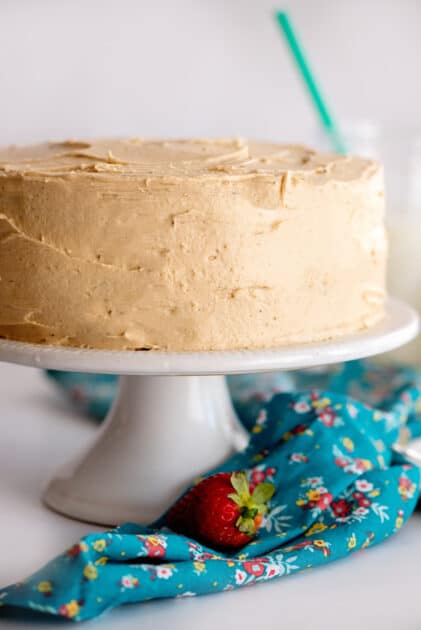 Iced cappuccino cake.