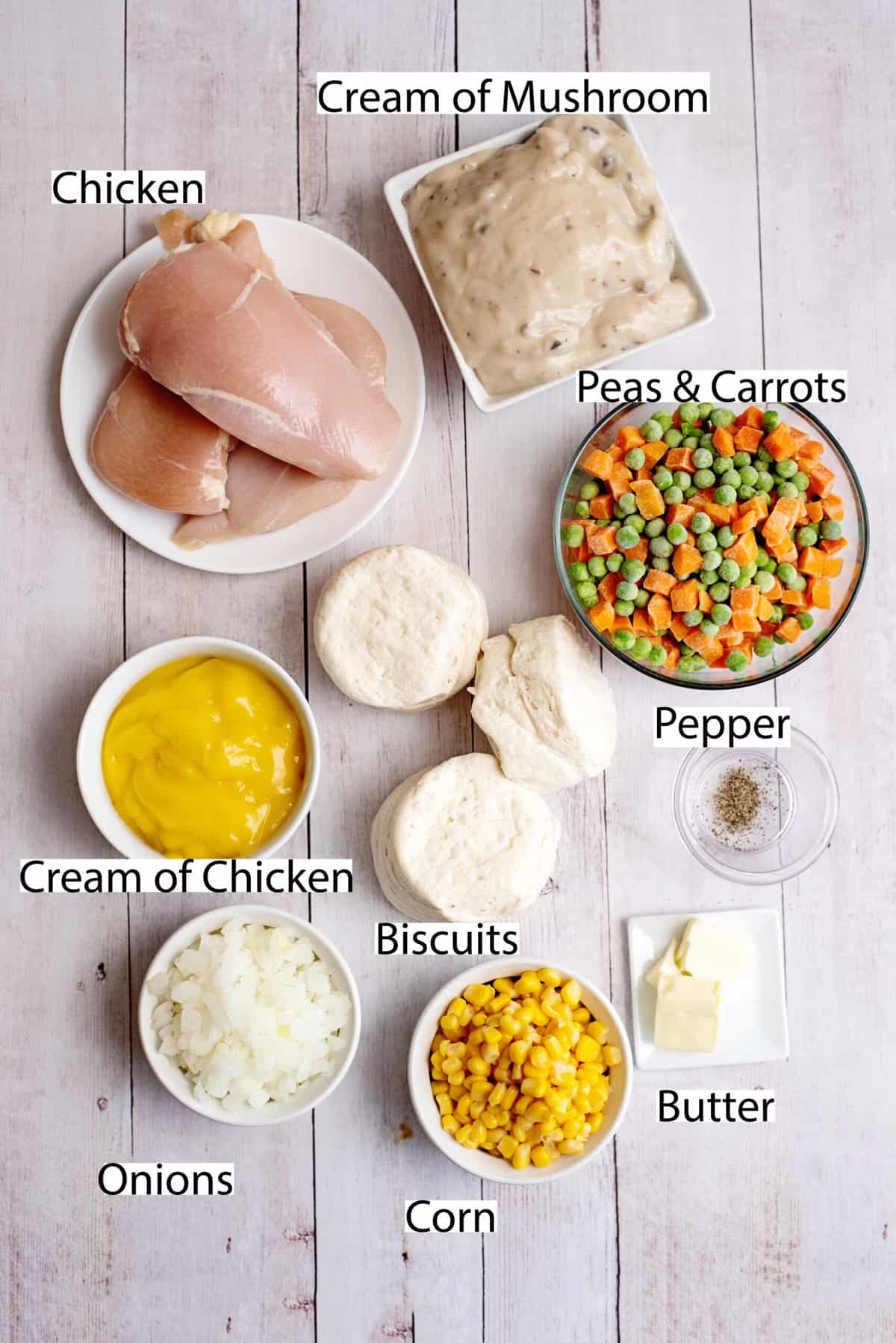 chicken pot pie ingredients