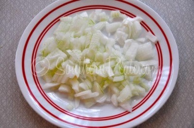 Chop onion.