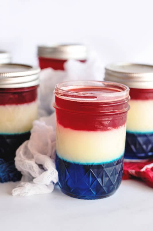 Patriotic Jello Jar