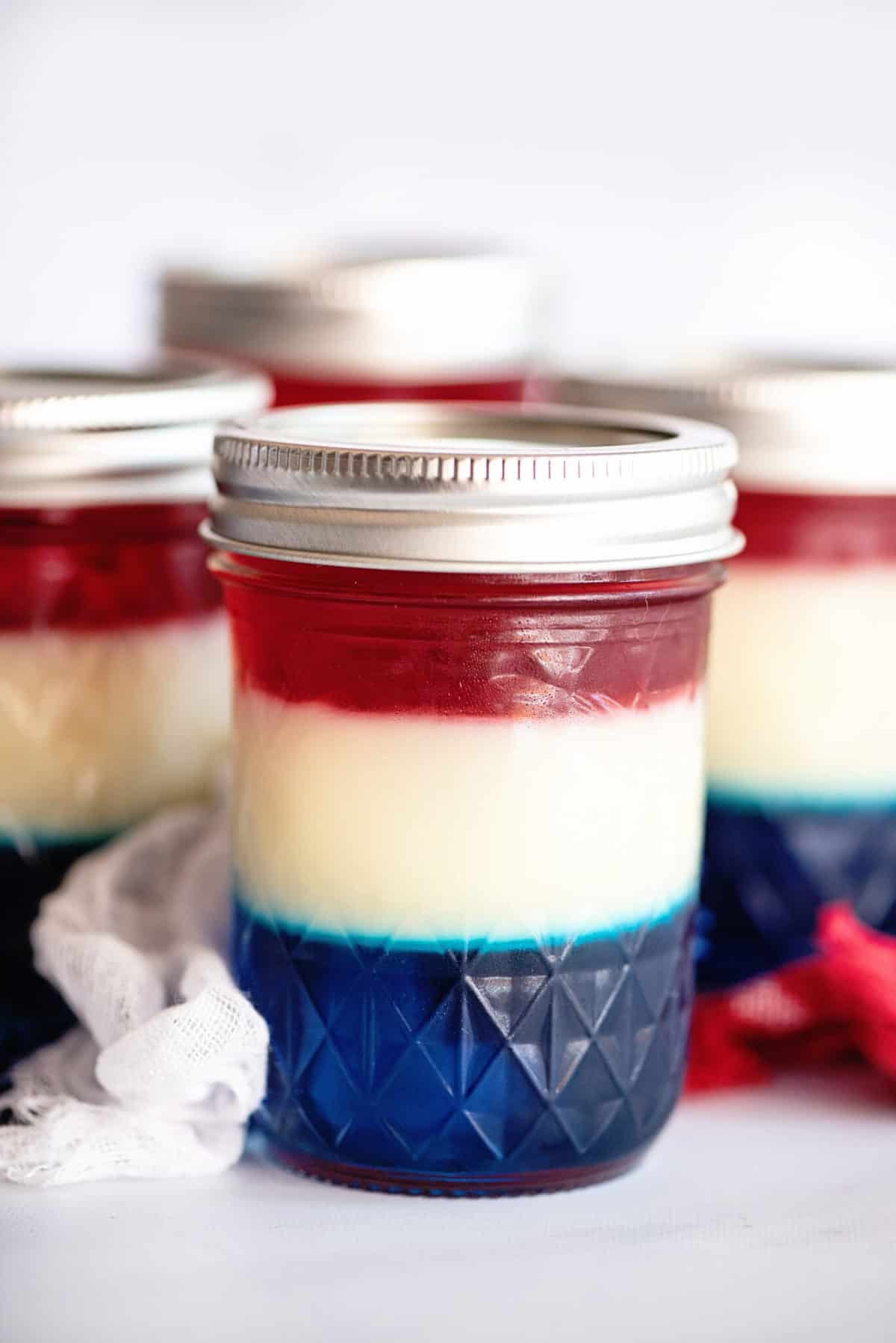 Patriotic Jello Jars For 4th of July - Southern Plate
