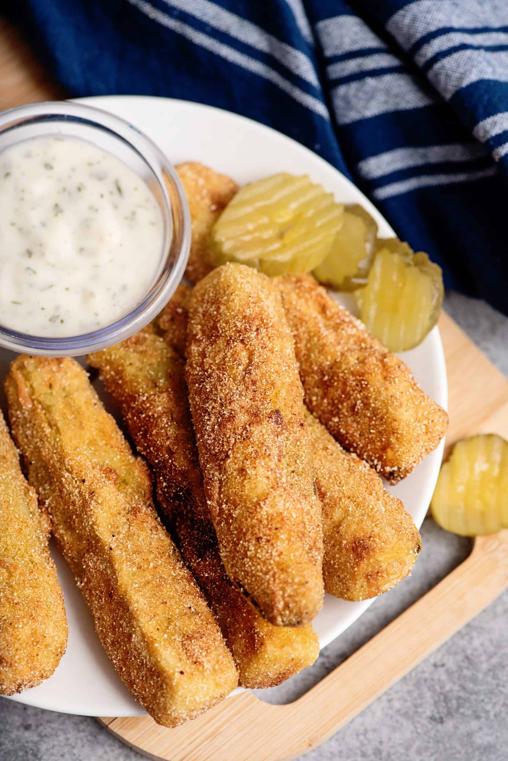 Fried Pickles and dip