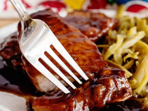 maple glazed pork chops