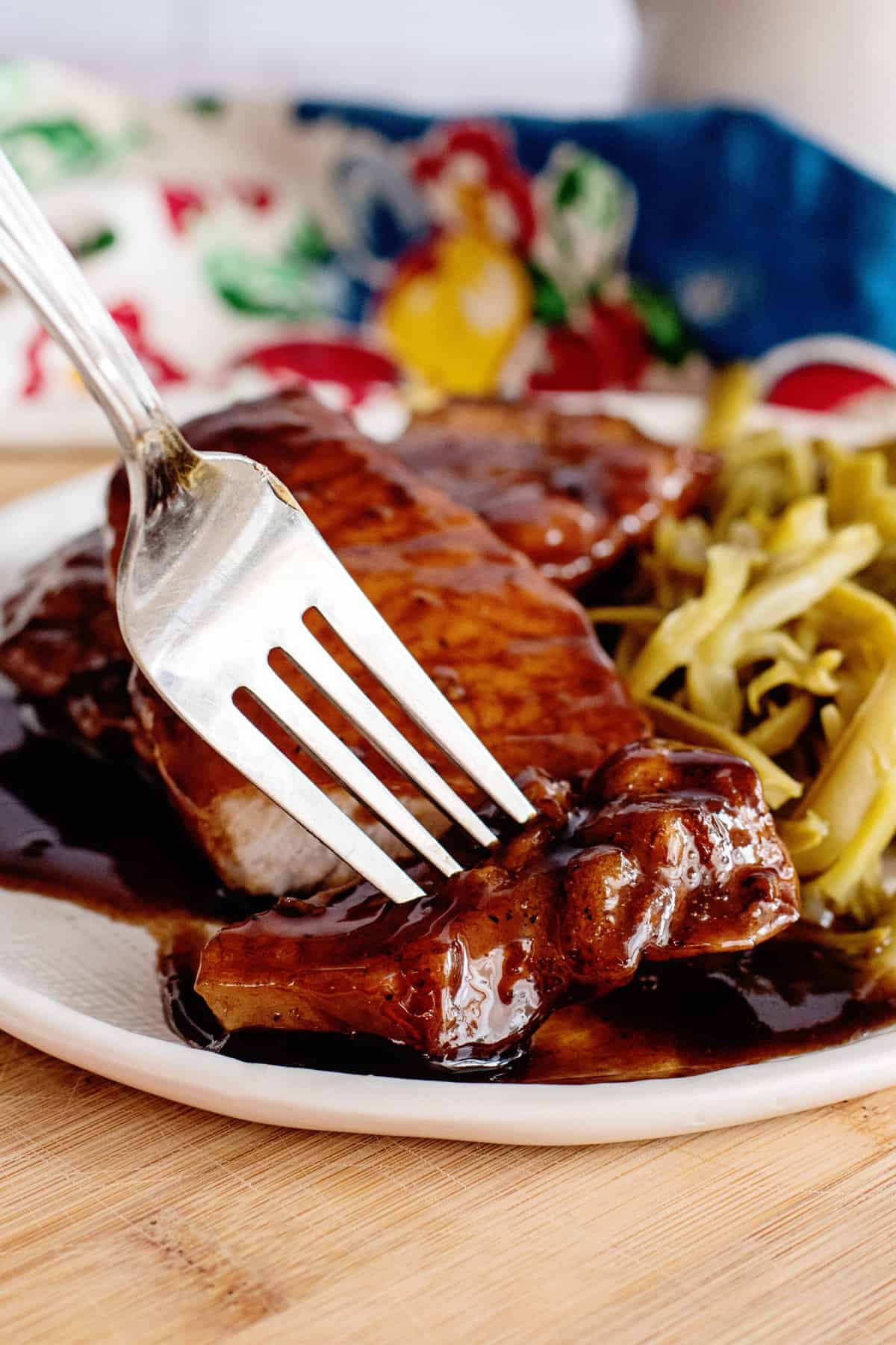 maple glazed pork chops