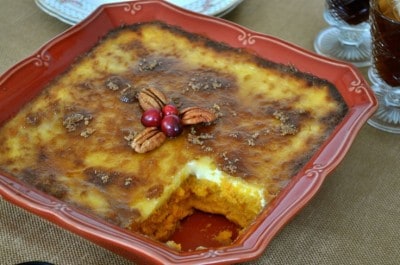 Sweet Potato Creme Brûlée - A WOW dish for your holiday table that is surprisingly simple! 