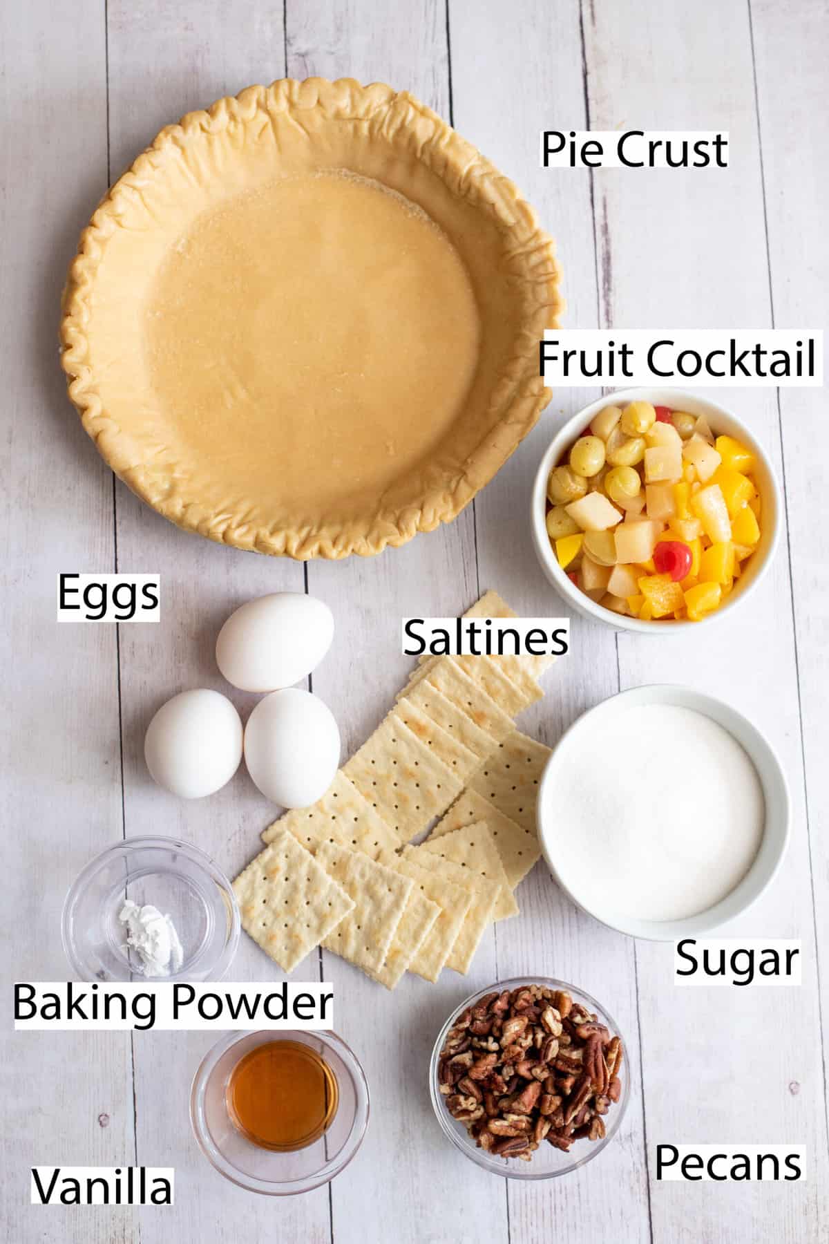 ingredients for cracker pie