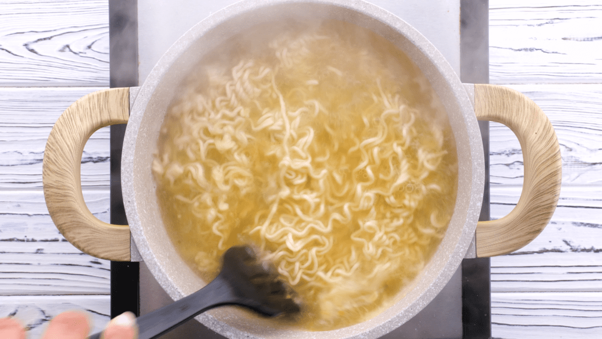 Make ramen according to package directions.
