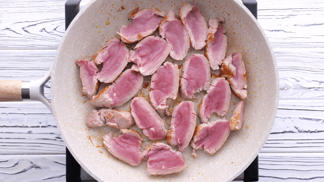 Place medallions back into skillet.