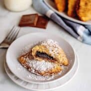 chocolate fried pies with powdered sugar