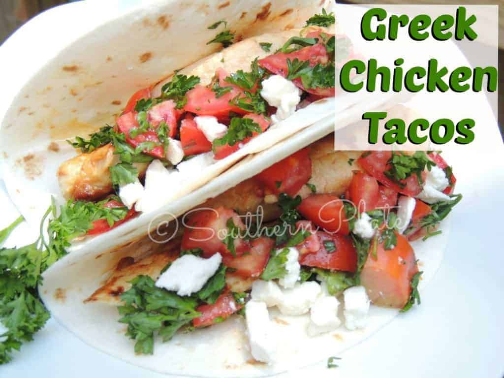greek chicken tacos