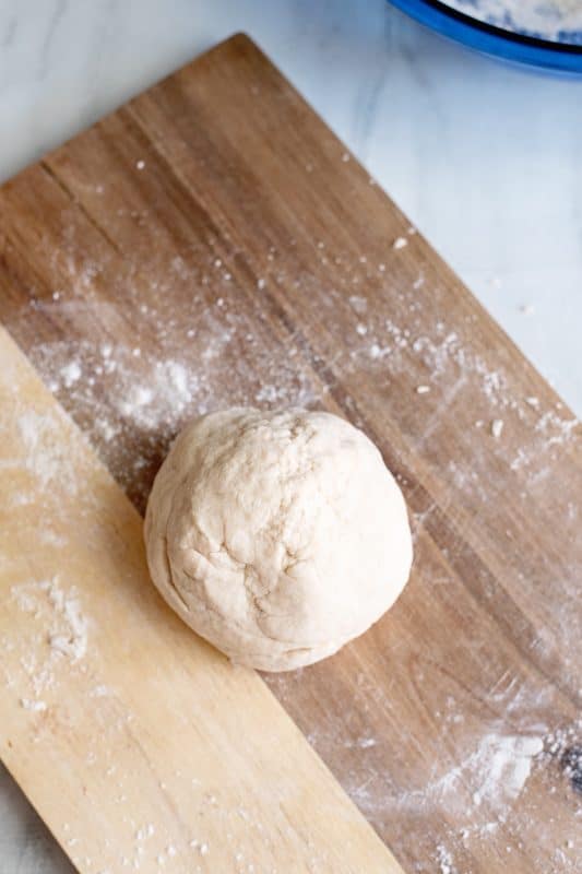 roll up the dough into a ball