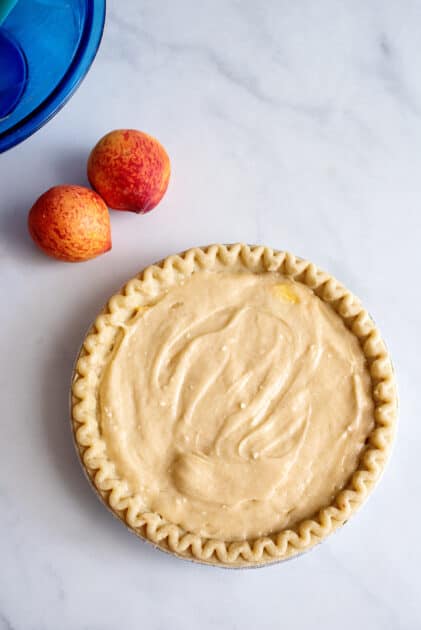 Unbaked pie ready for the oven.