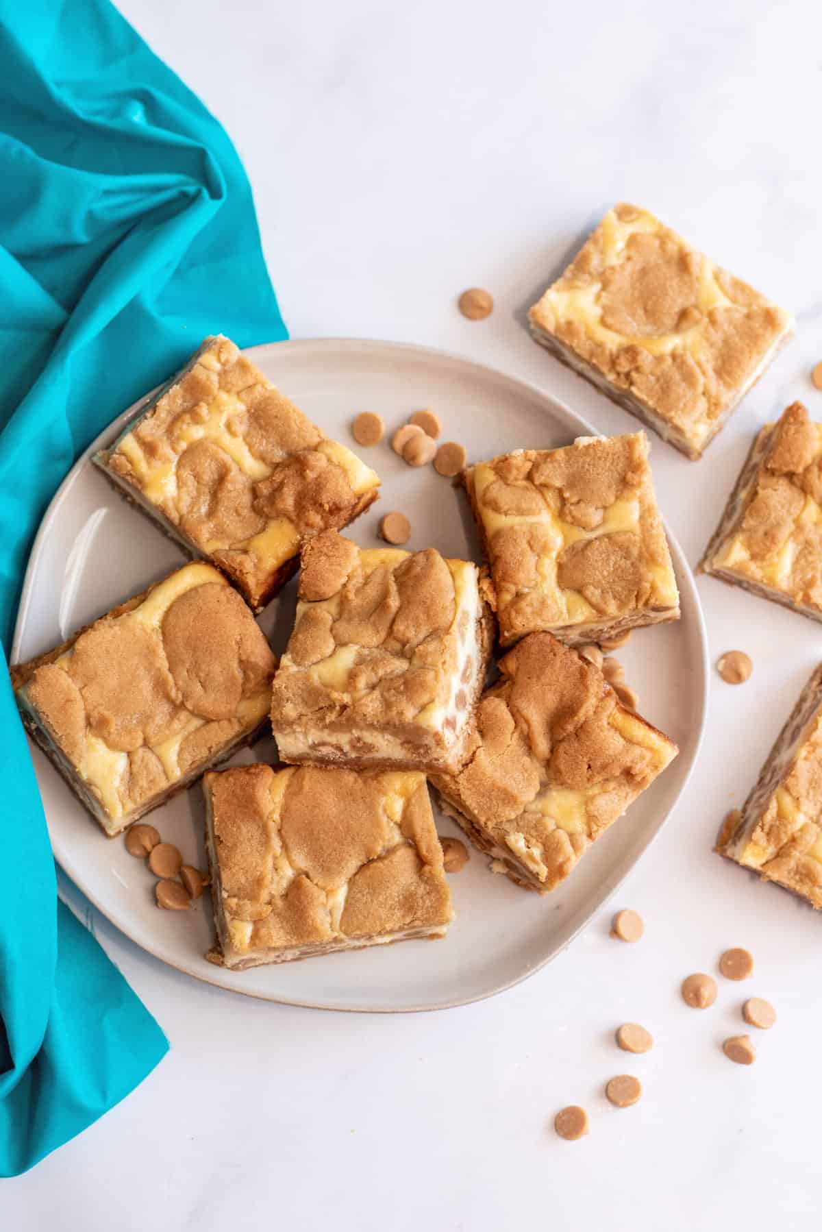 Peanut butter cheesecake cookie bars