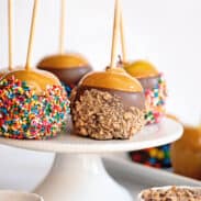 Chocolate caramel apples