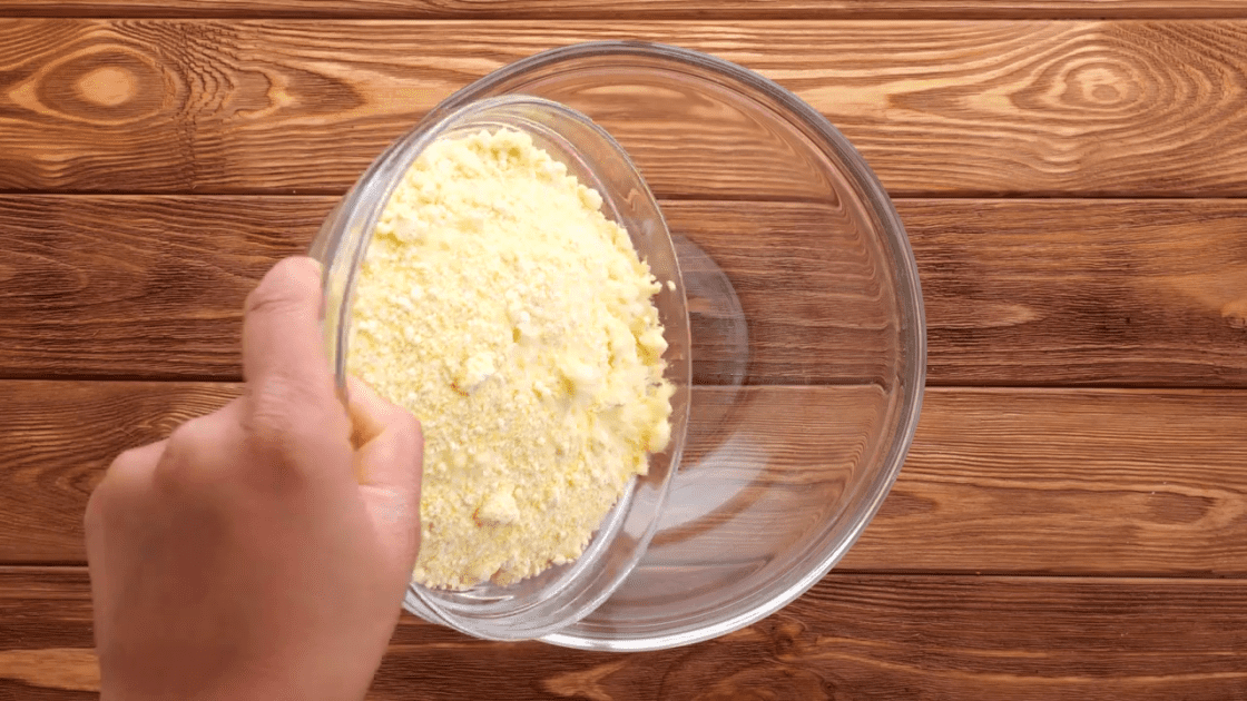 Add corn muffin mix to mixing bowl.