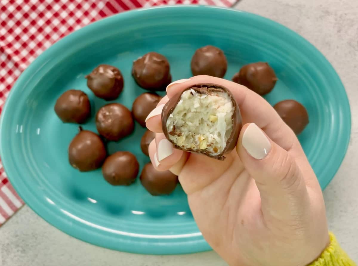 Chocolate Pecan Coated Ice Cream Balls