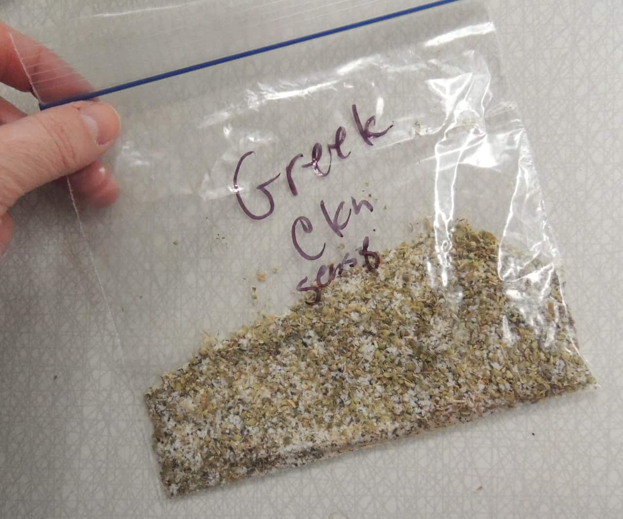 Make a double batch of seasoning and save in a ziplock bag for later.