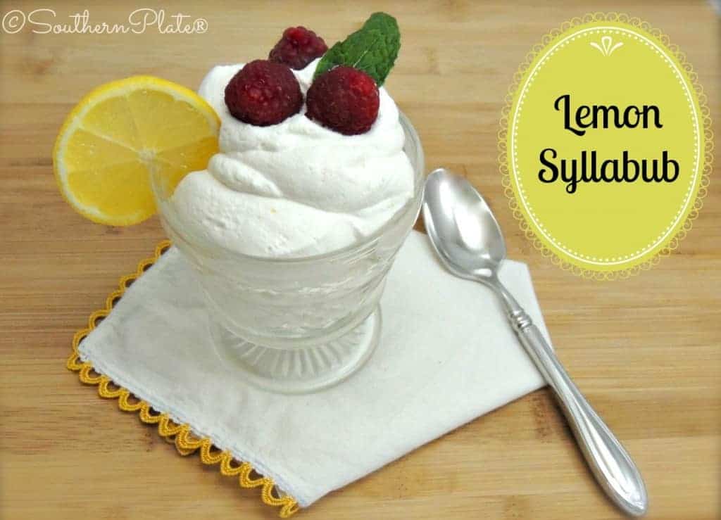 Simple Lemon Syllabub - as seen on Downton Abbey :)