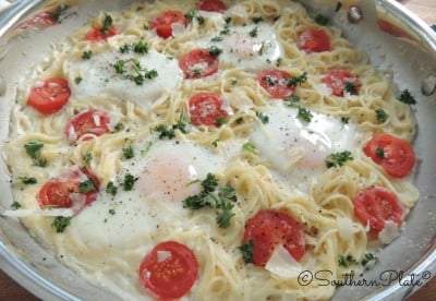 Egg and Pasta Bake - and the Joy of Being "Old" : This is a great "Clean out your pantry right before grocery day" meal!