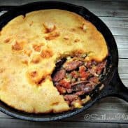Red beans and cornbread (recipes with Jiffy cornbread).