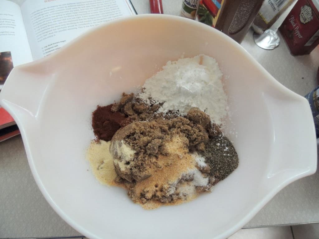 Christy's Number 5 BBQ Sauce Bowl of dry ingredients for easy BBQ sauce