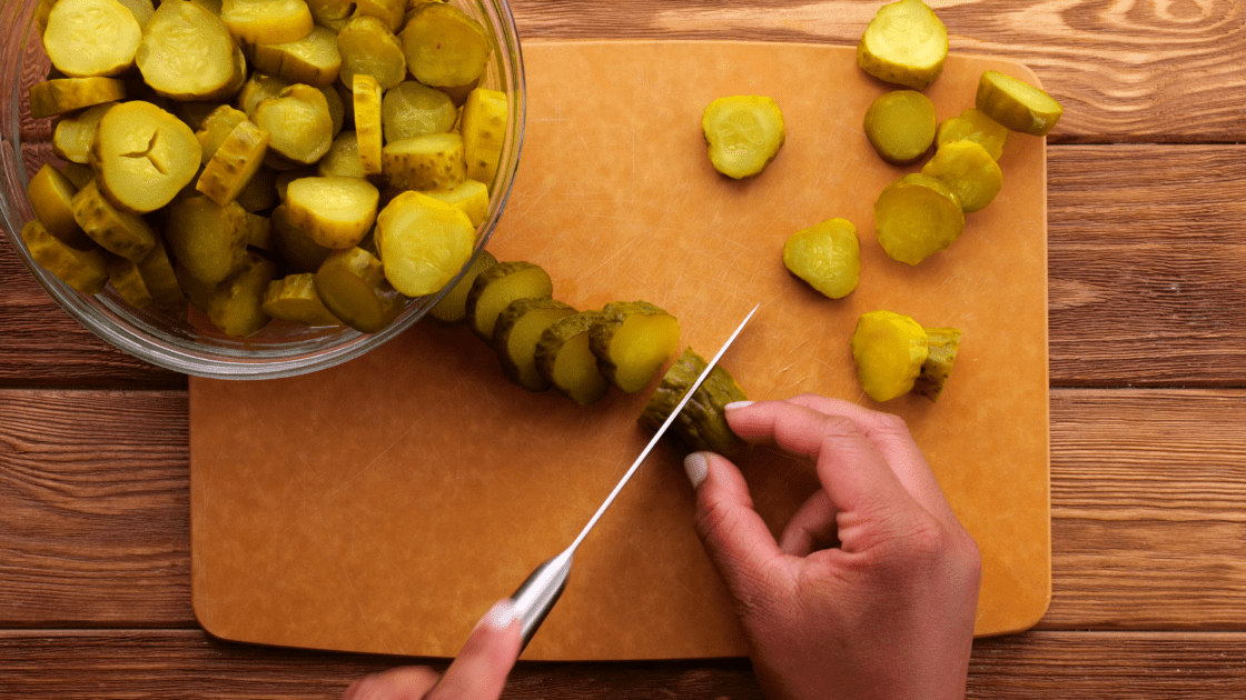 Slice pickles.