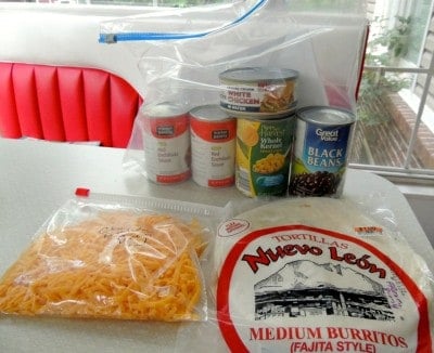 Ingredients Chicken Enchilada Pie ~Bags To Dishes~