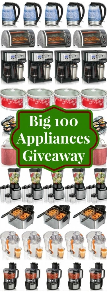 BIG 100 Appliances Giveaway from SouthernPlate and Hamilton Beach! BIG 100 Appliances Giveaway from SouthernPlate and Hamilton Beach!
