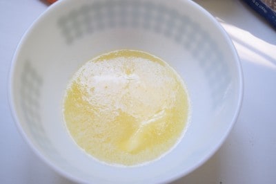 Melt butter in microwave.