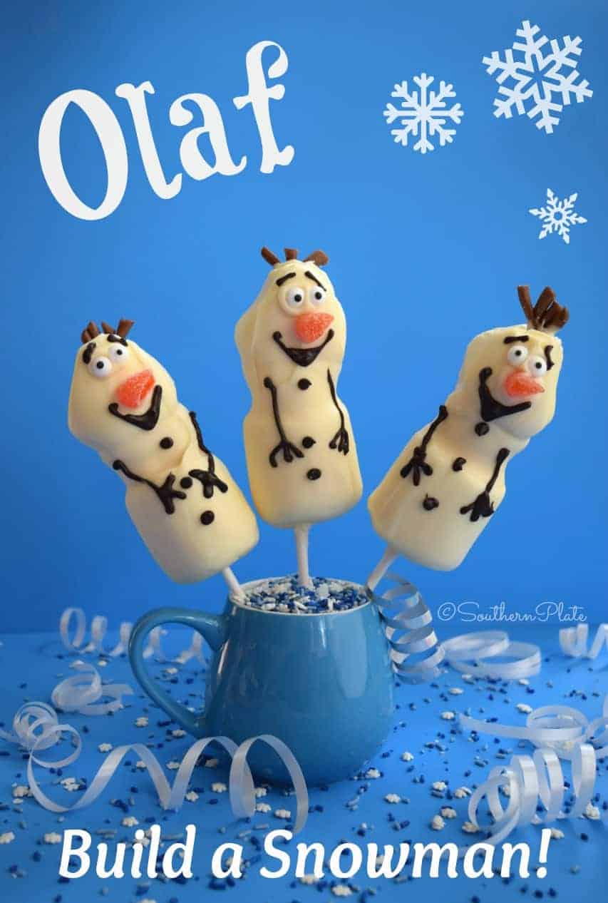 Olaf Marshmallow Sticks – Build A Snowman!