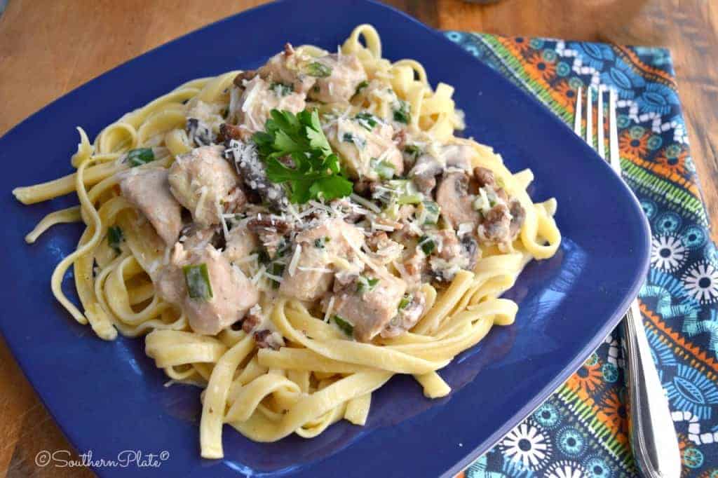 Chicken Pecan Fettuccine - And How I Met My Husband