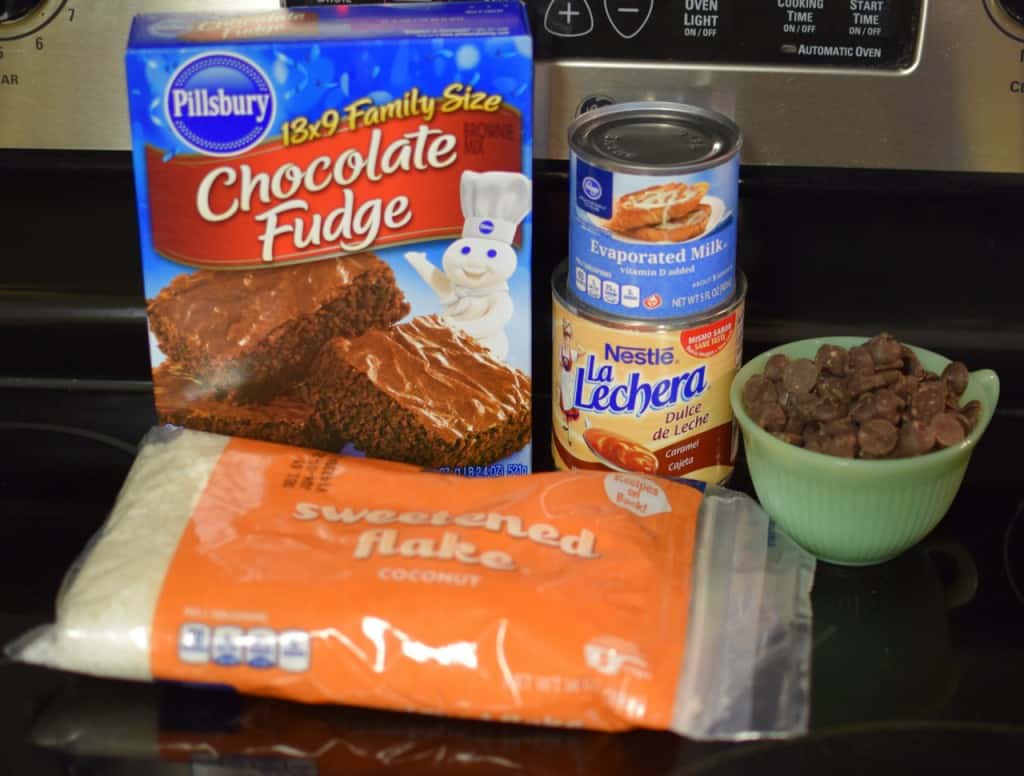 Samoa Brownies ingredients