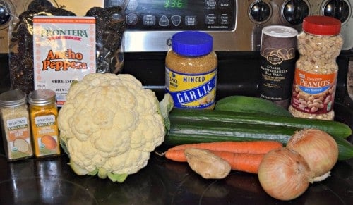 Asian Relish (Achar) ingredients.