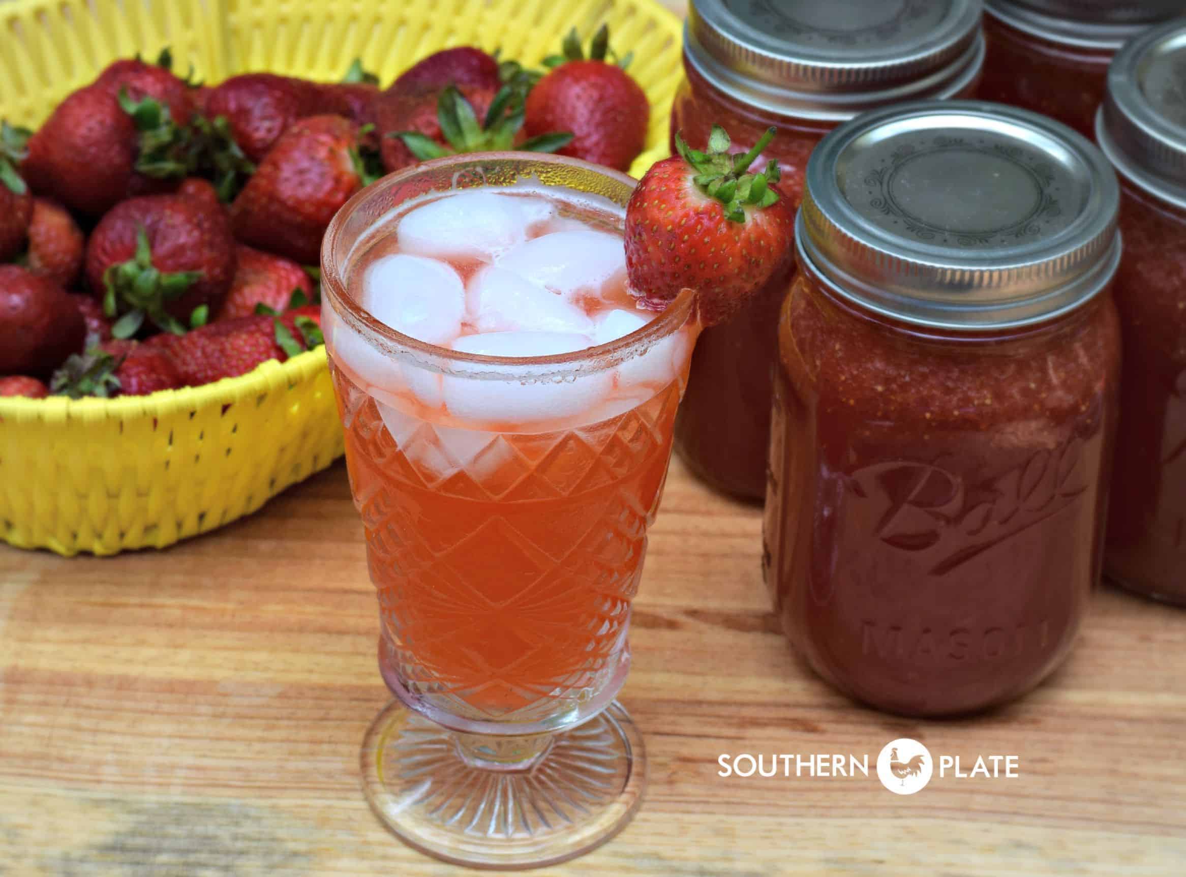 Strawberry Lemonade Concentrate – can it now to enjoy later!