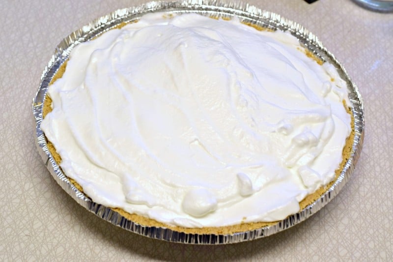 Spread meringue over pie and bake.