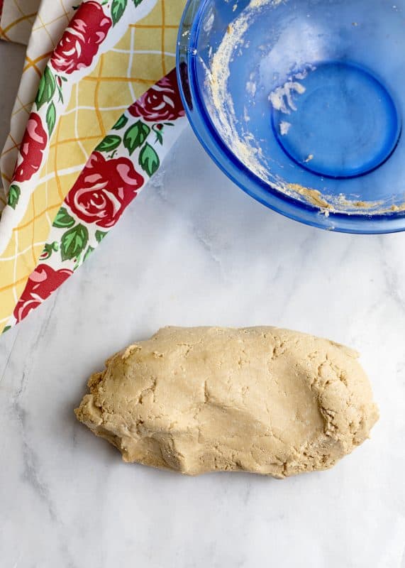 Knead dough a few times.