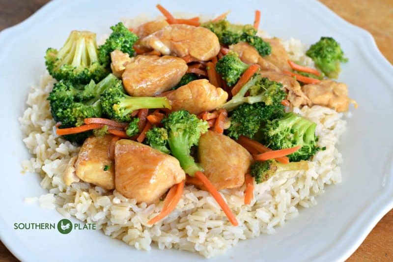 Chicken Teriyaki Stir Fry with Brown Rice