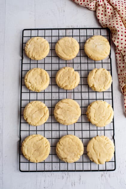 Melt-in-your-mouth sugar cookies freshout of the oven.