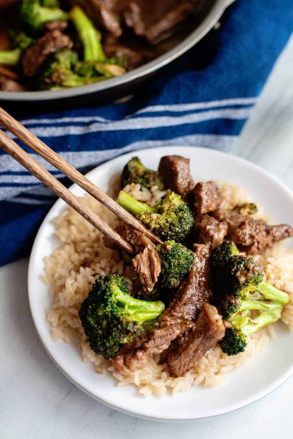 Beef and Broccoli Southern Plate