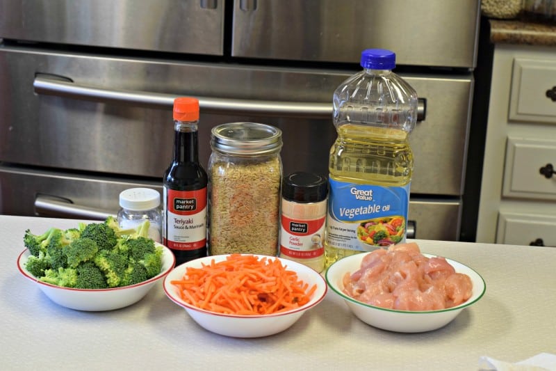 Chicken Teriyaki Stir Fry ingredients