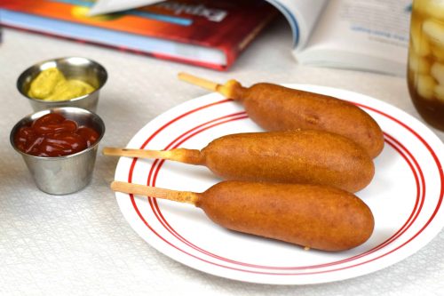 corn dogs trio