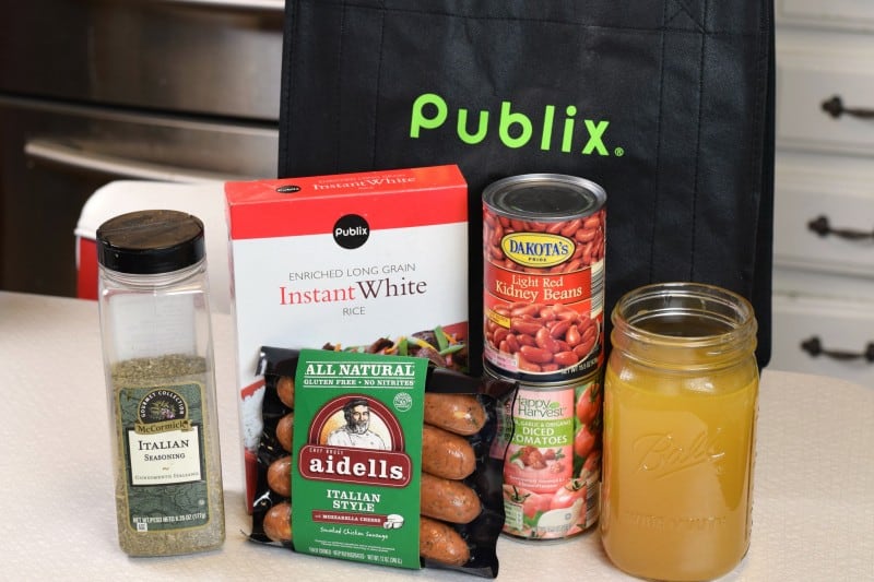 Italian Sausage Soup ingredients